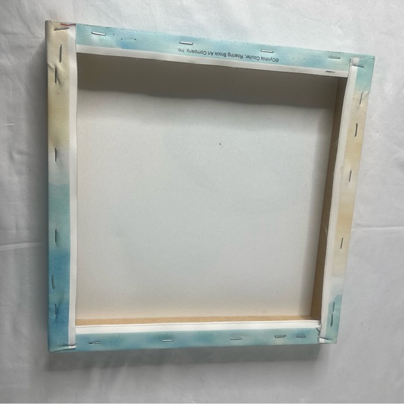 Home, Canvas art, print, 12x12, Catch a Wave-titled, Crab themed, Wall art, NWOT - Picture 3 of 3